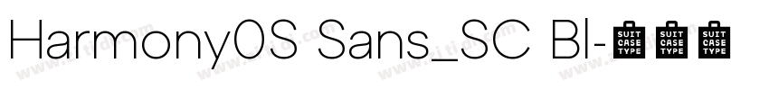 Harmony0S Sans_SC Bl字体转换